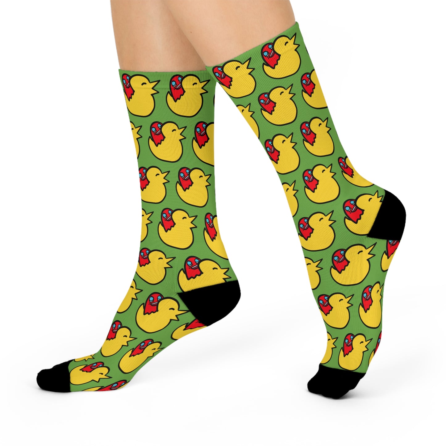 Red Duck Cushioned Crew Socks