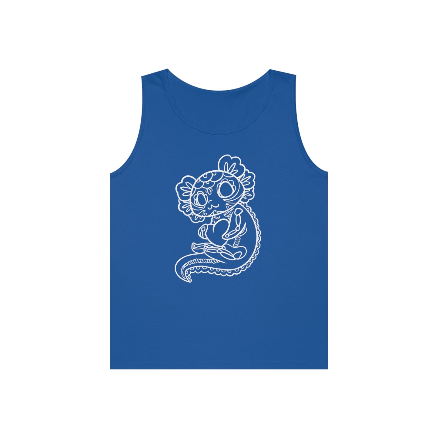 Axolotl Dia de los Muertos Tank Top