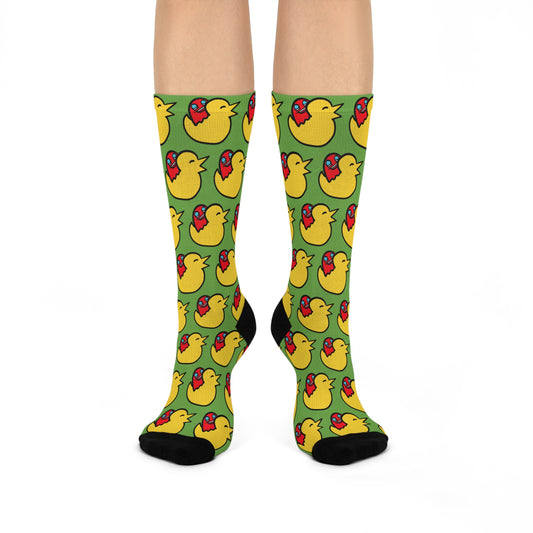 Red Duck Cushioned Crew Socks