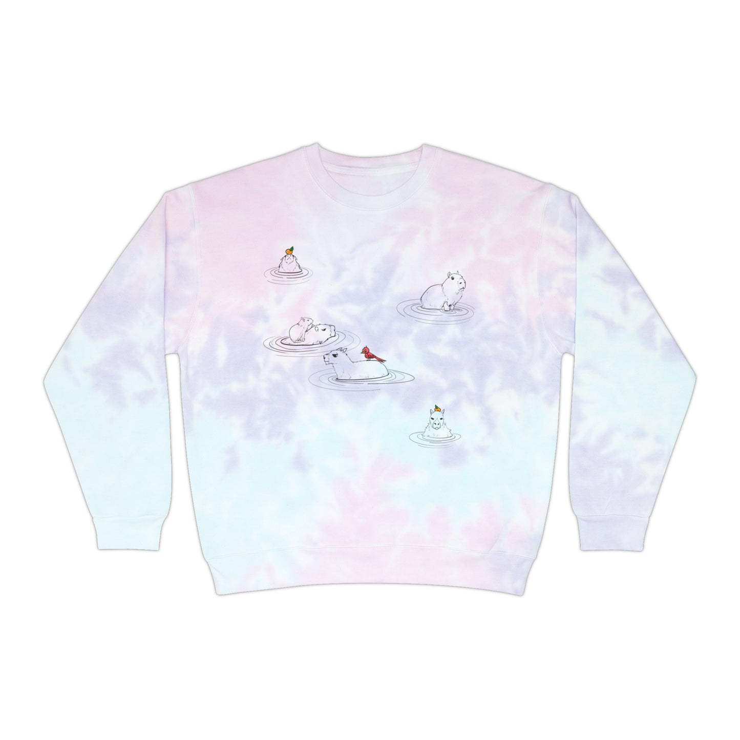 Capybara Tie-Dye Sweatshirt