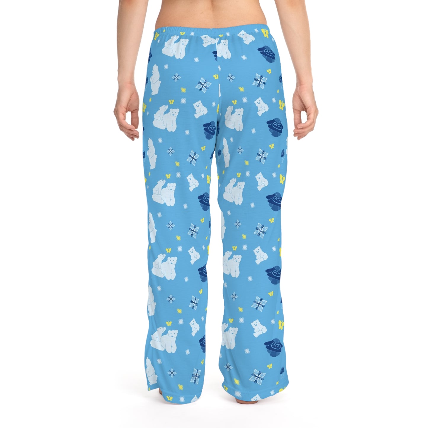 Snowfall polar bear Women's Pajama Pants