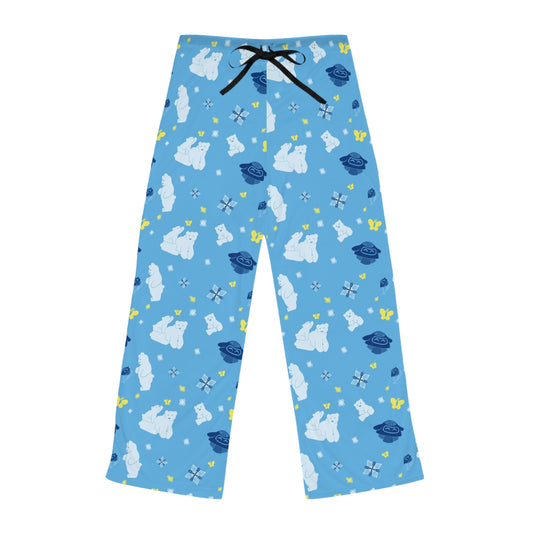 Snowfall polar bear Women's Pajama Pants