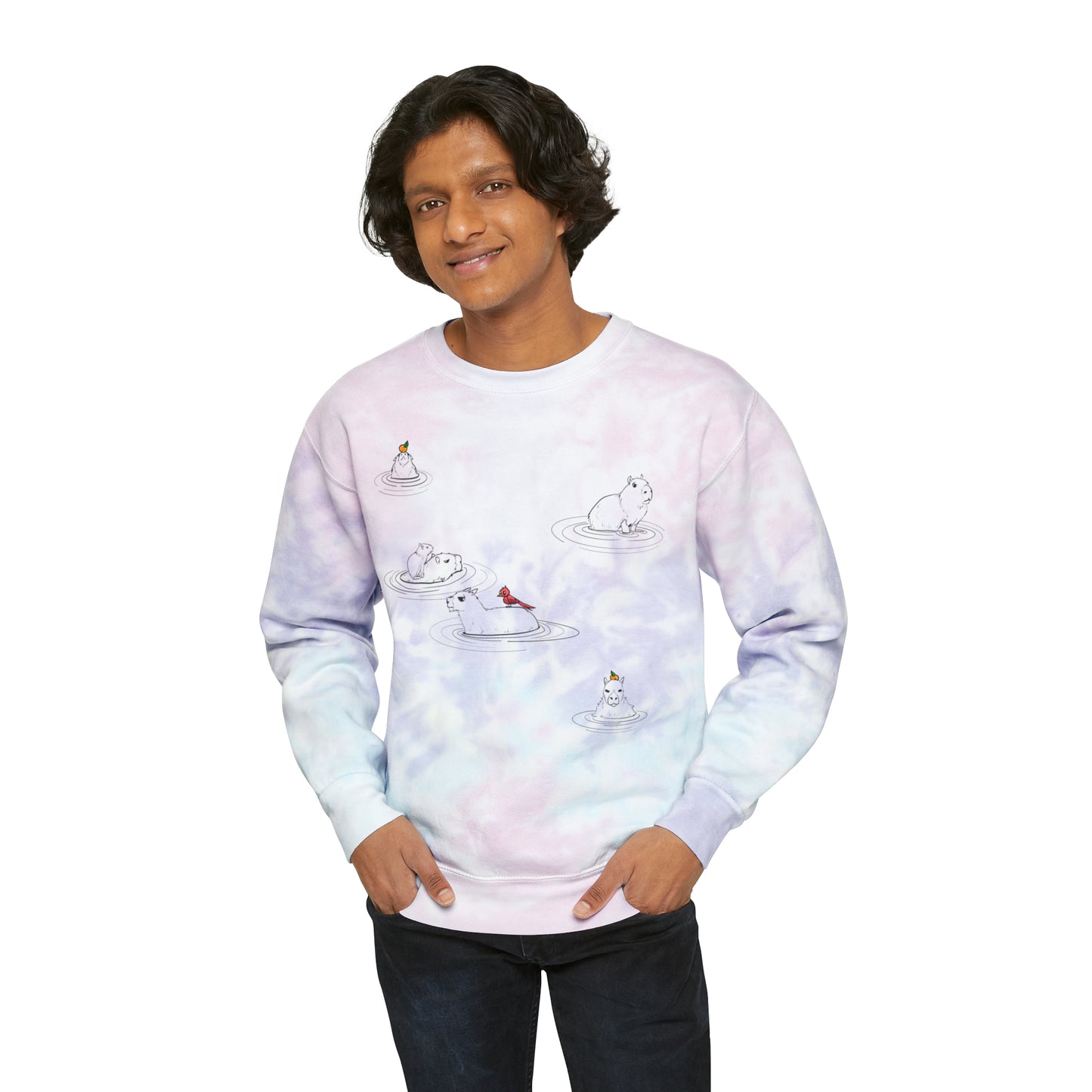 Capybara Tie-Dye Sweatshirt