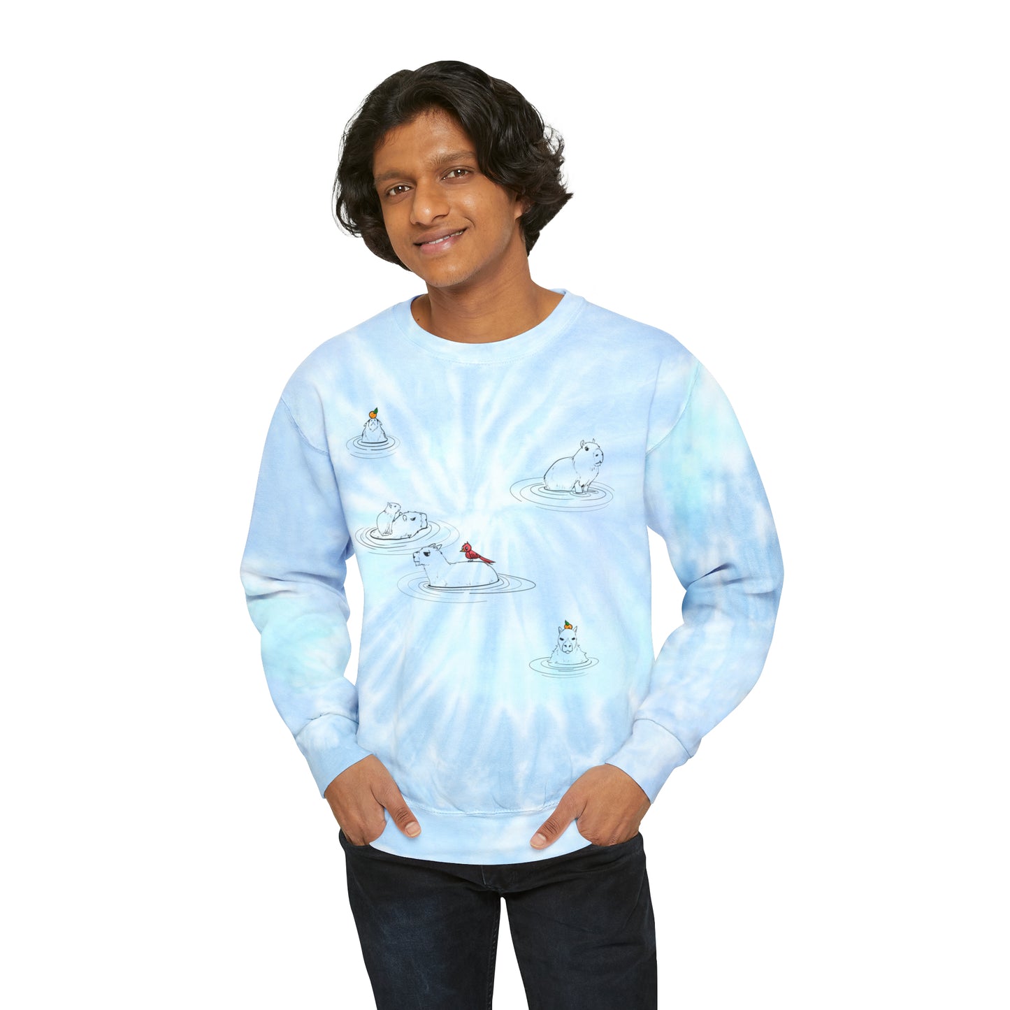 Capybara Tie-Dye Sweatshirt