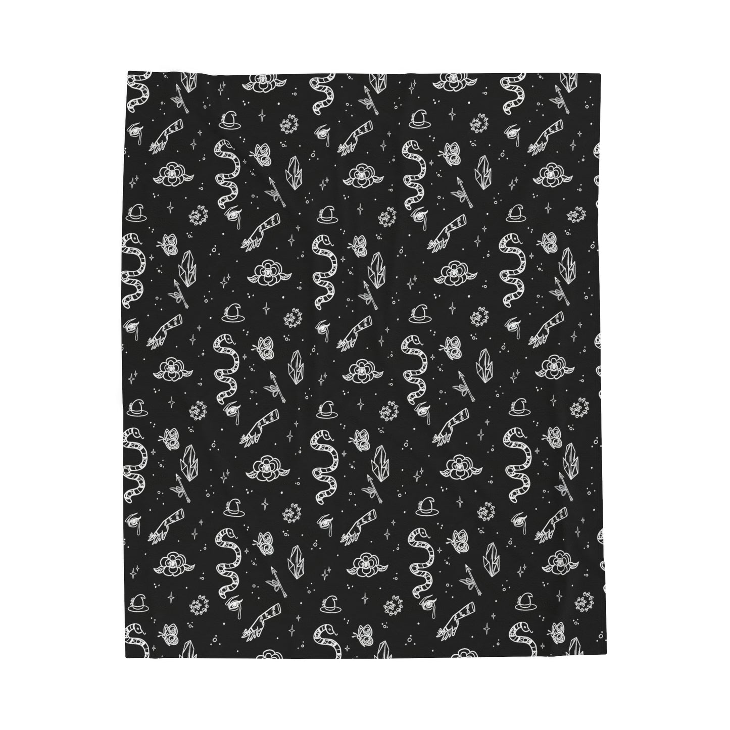 Witchy design two Velveteen Plush Blanket