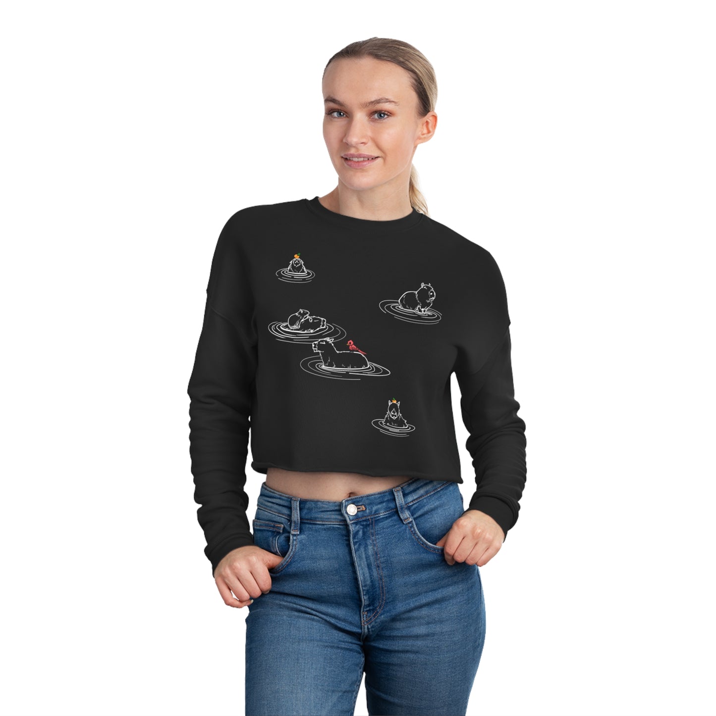 Capybara Cropped Sweatshirt