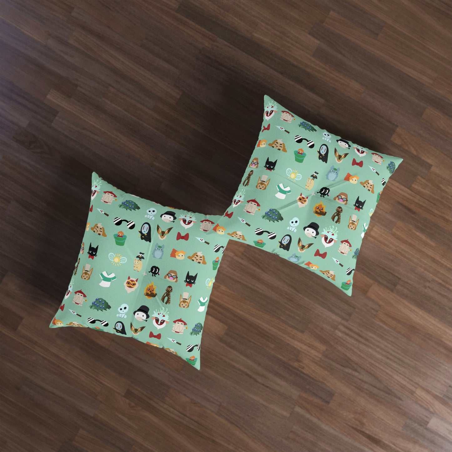 Pop Culture Tufted Floor Pillow, Square