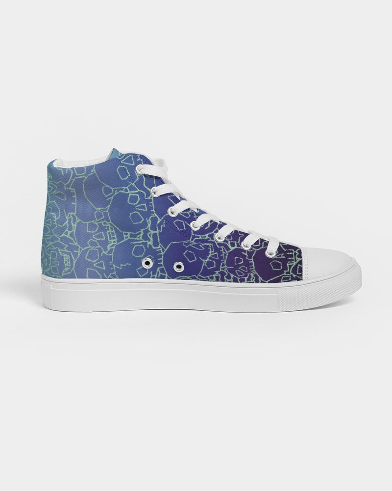 Skull Ocean Women's Hightop Canvas Shoe