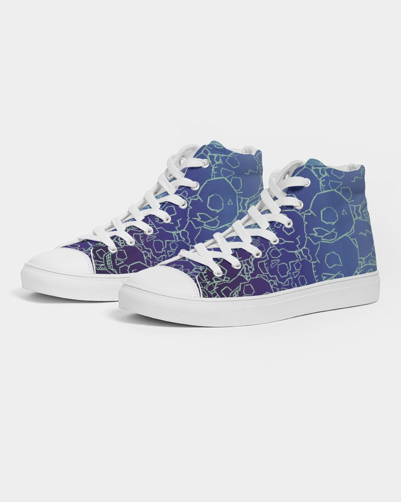 Skull Ocean Women's Hightop Canvas Shoe