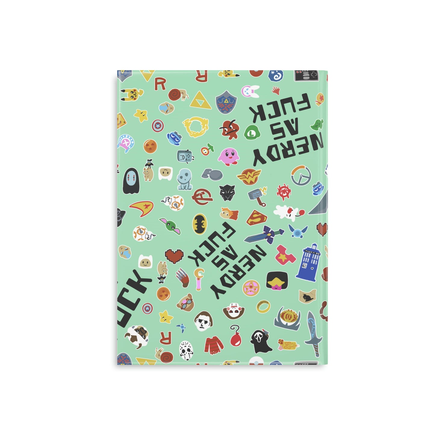 Nerdy AF Hardcover Notebook with Puffy Covers