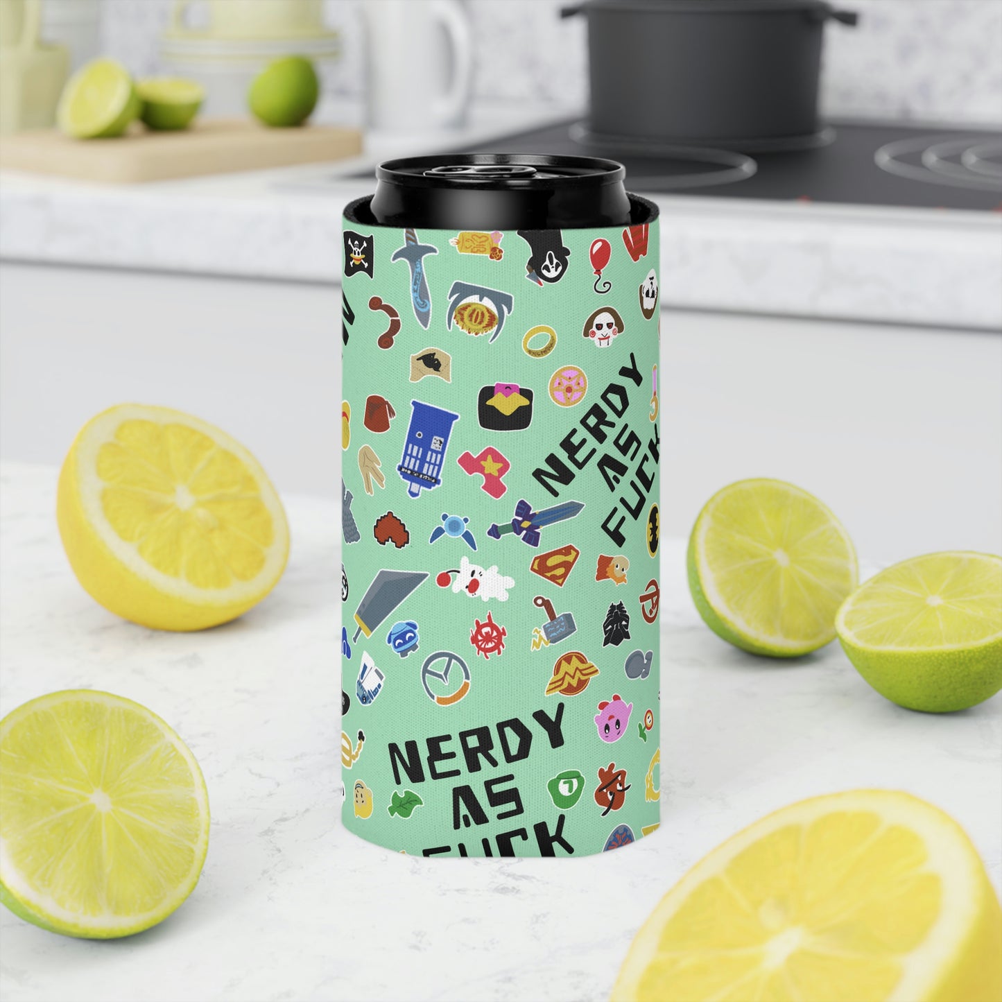 Nerdy AF Can Cooler