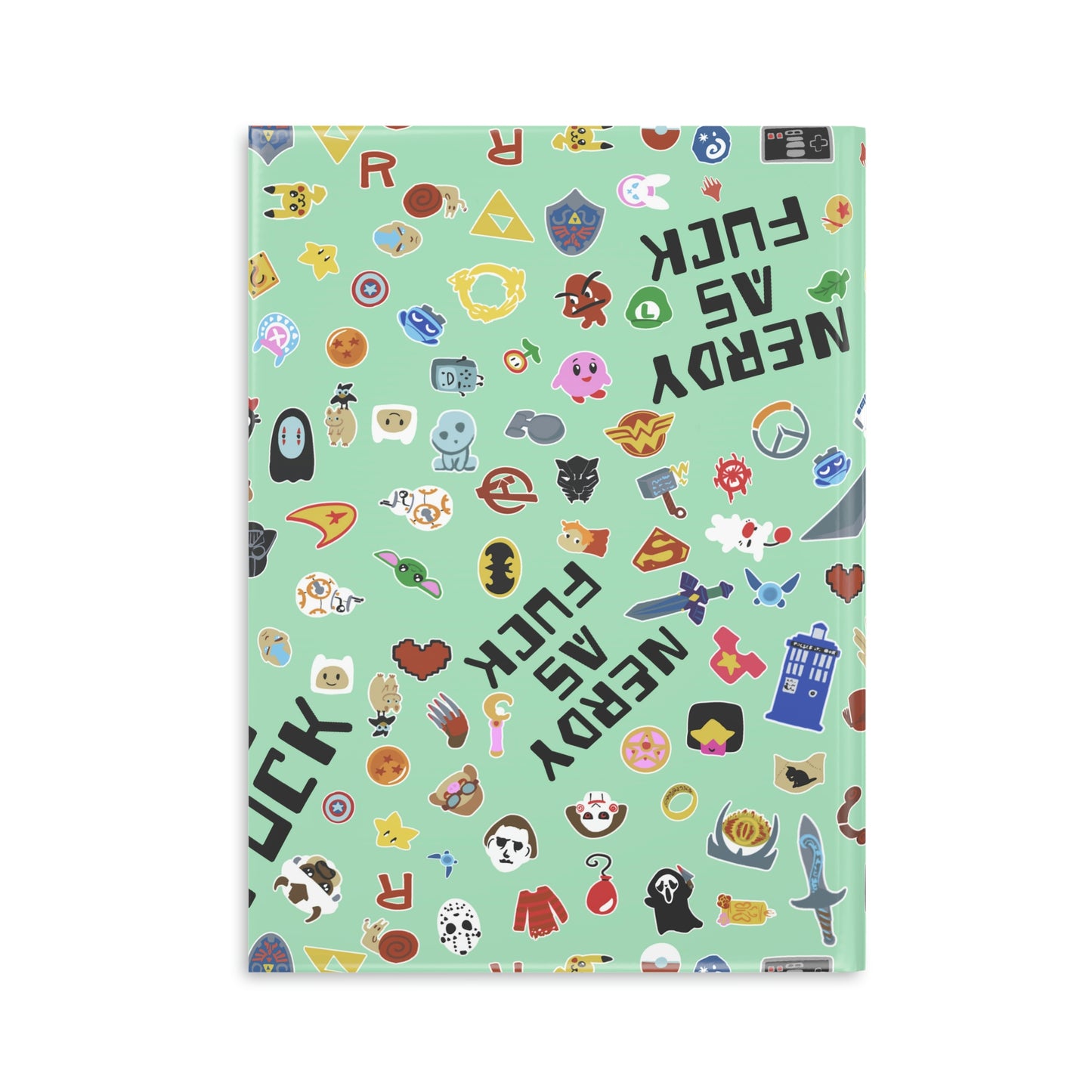 Nerdy AF Hardcover Notebook with Puffy Covers