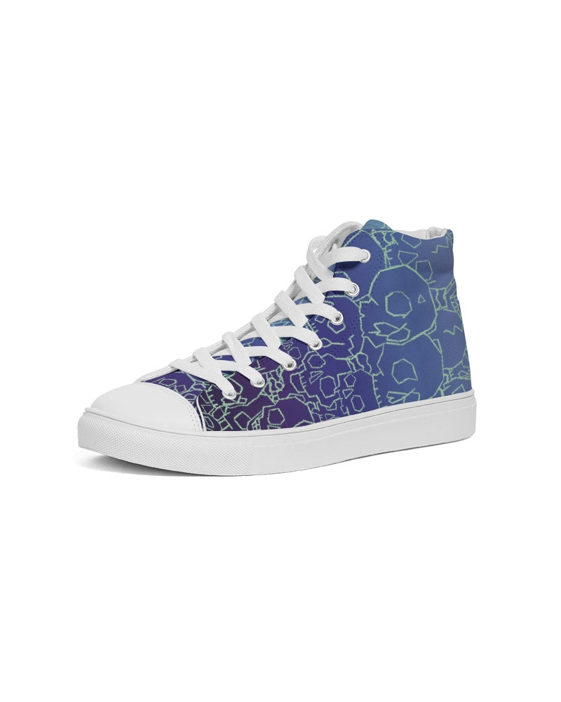 Skull Ocean Women's Hightop Canvas Shoe