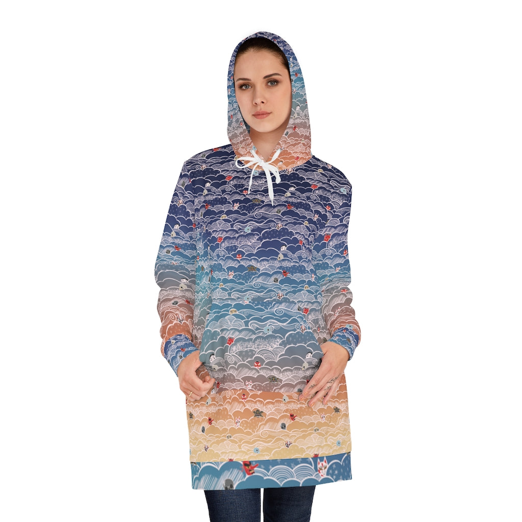 Clouds Hoodie Dress