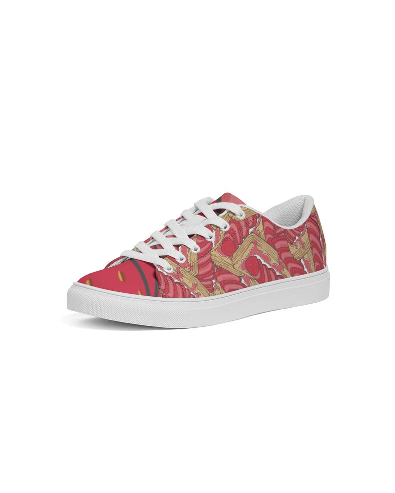 Strawberry Tart Men's Faux-Leather Sneaker