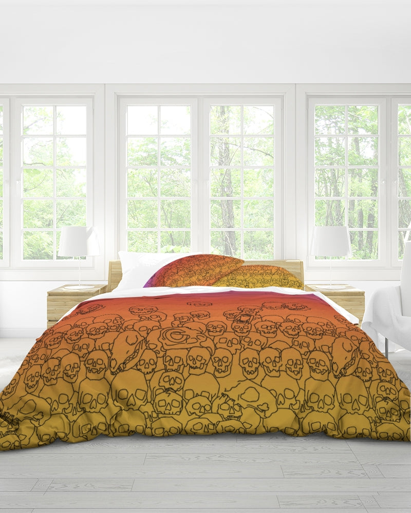 Skull Waterfall Queen Duvet Cover Set