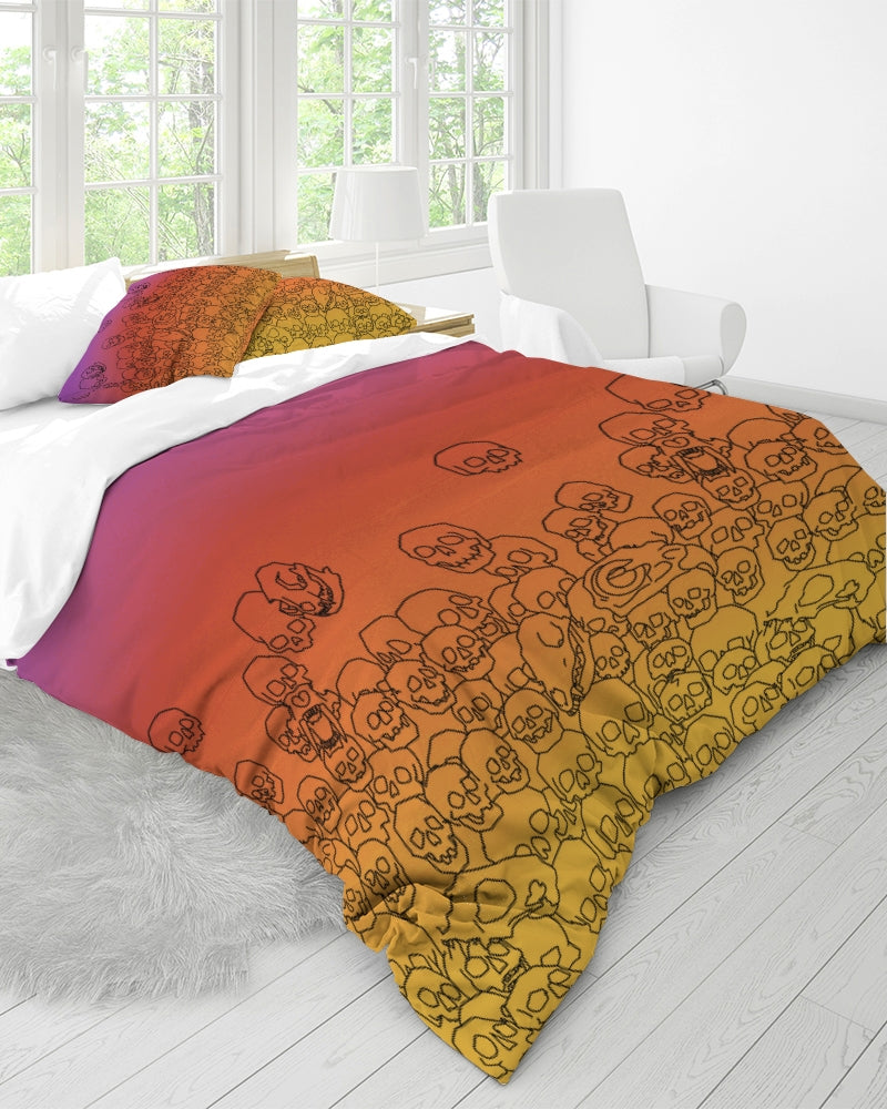 Skull Waterfall Queen Duvet Cover Set