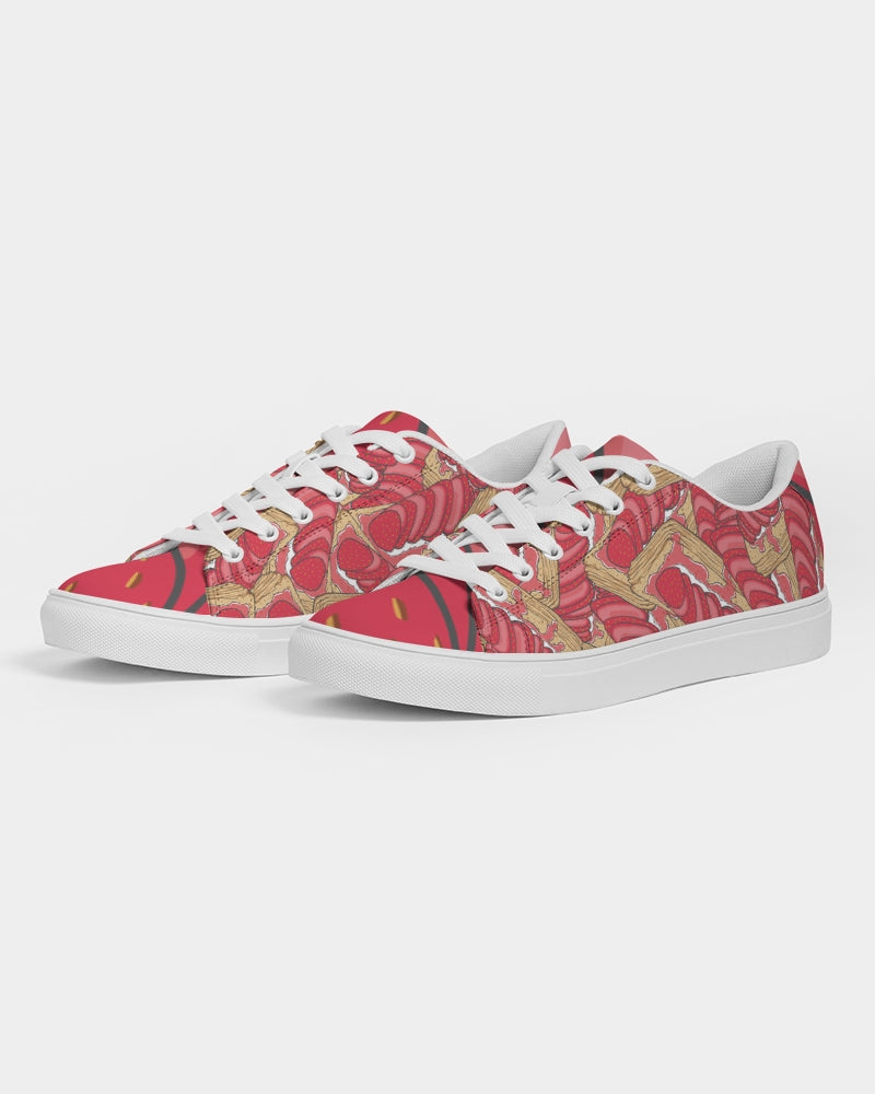 Strawberry Tart Men's Faux-Leather Sneaker