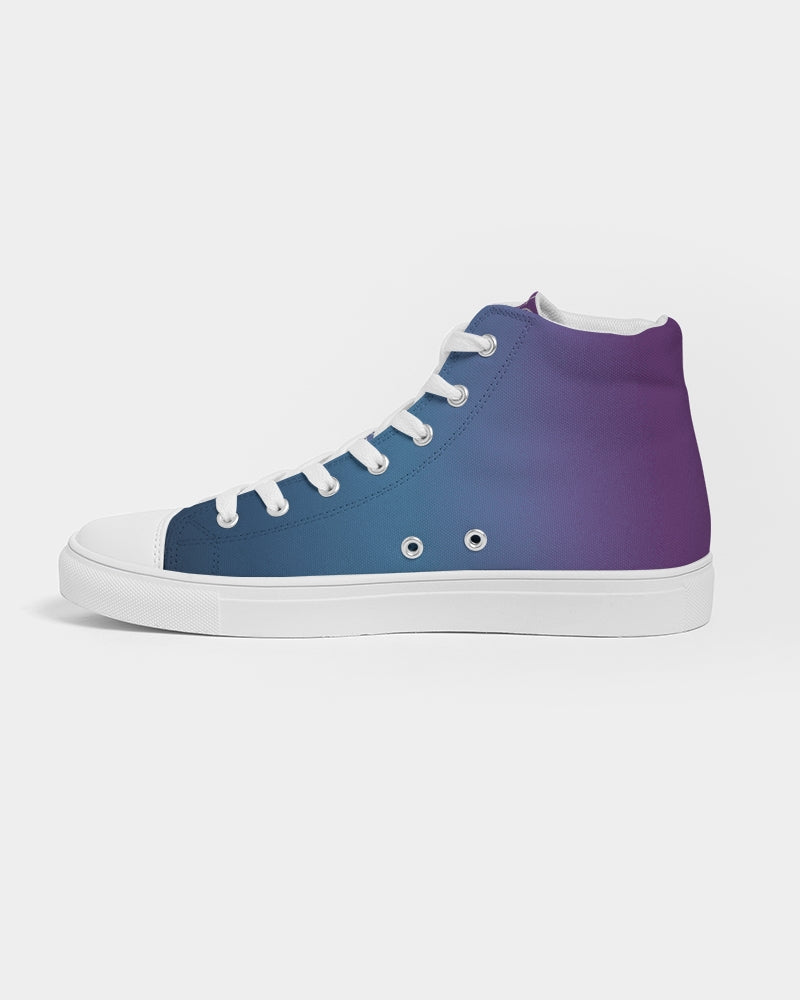 Skull Waterfall Men's Hightop Canvas Shoe