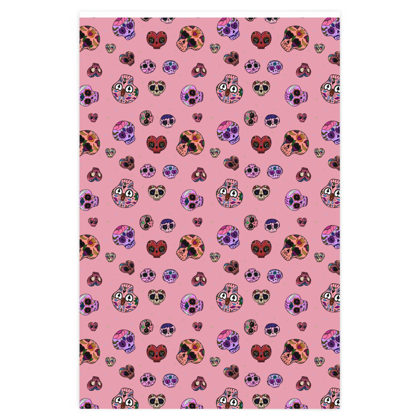 Valentines Skull Wrapping Paper