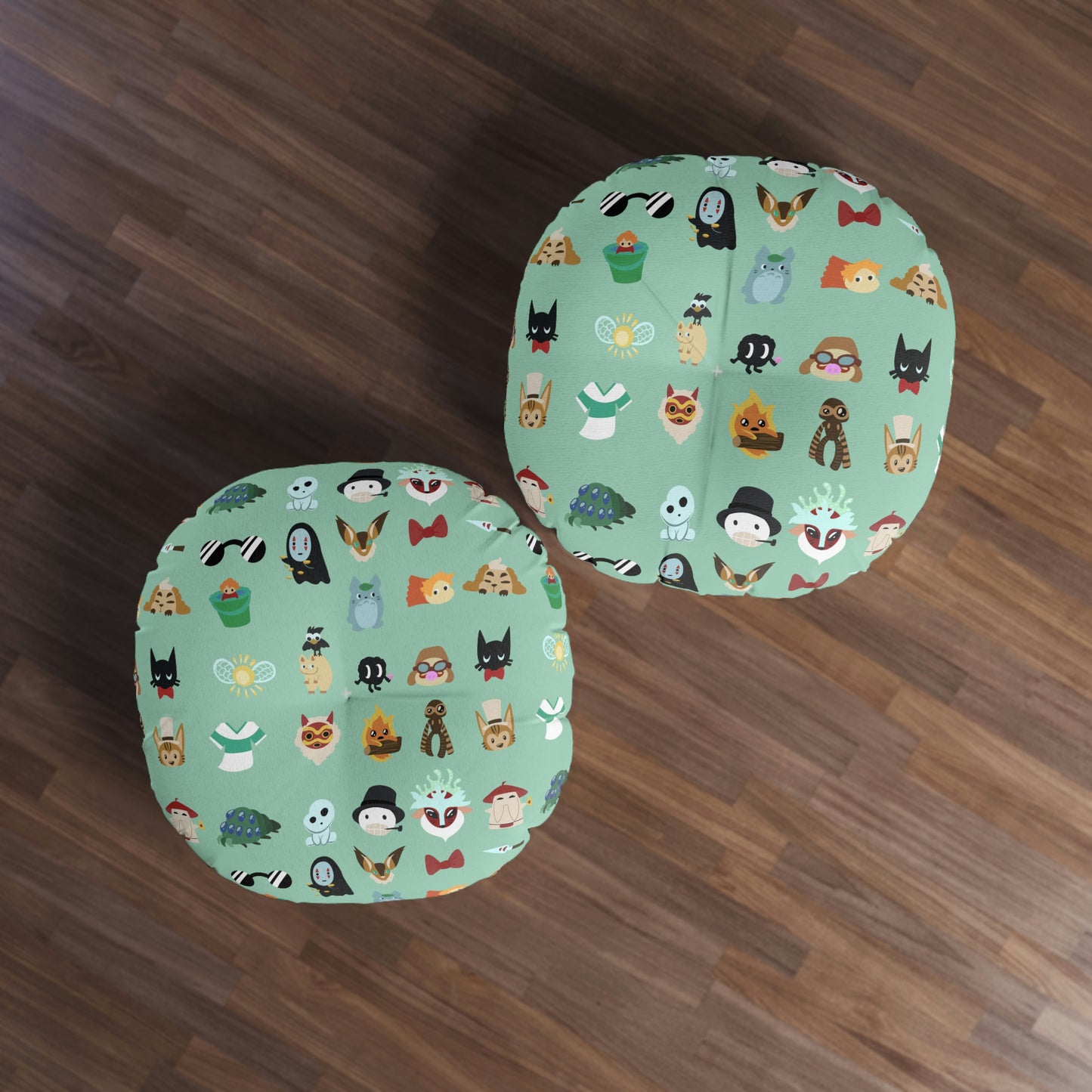 Pop Culture Tufted Floor Pillow, Round