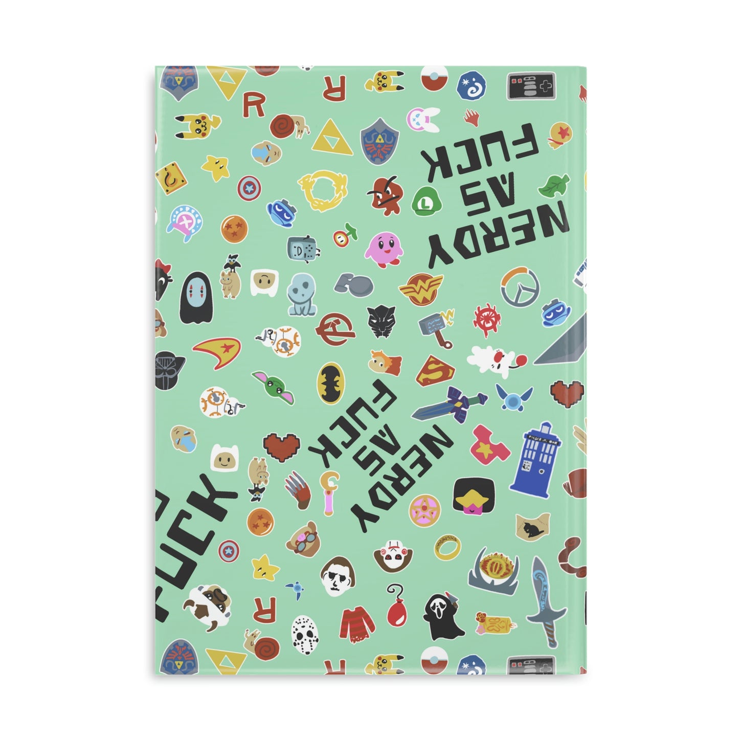 Nerdy AF Hardcover Notebook with Puffy Covers