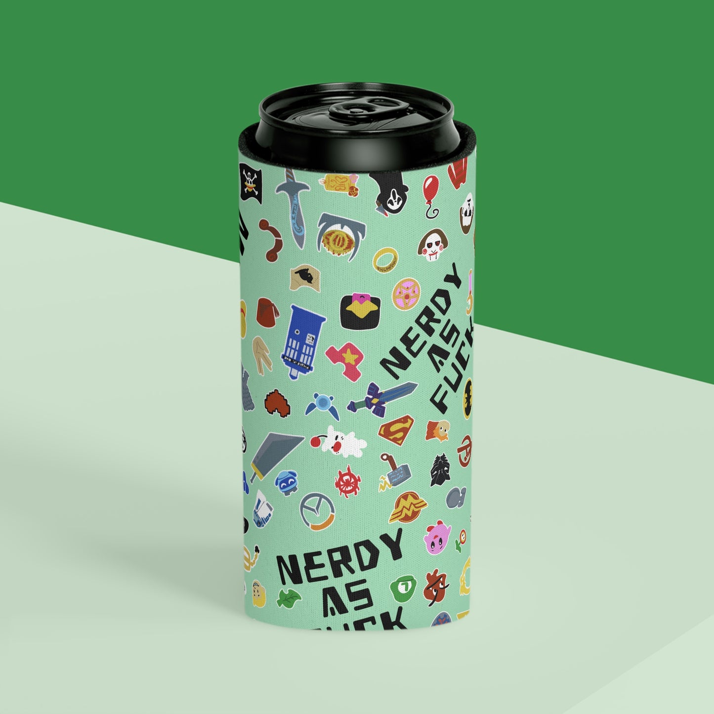 Nerdy AF Can Cooler