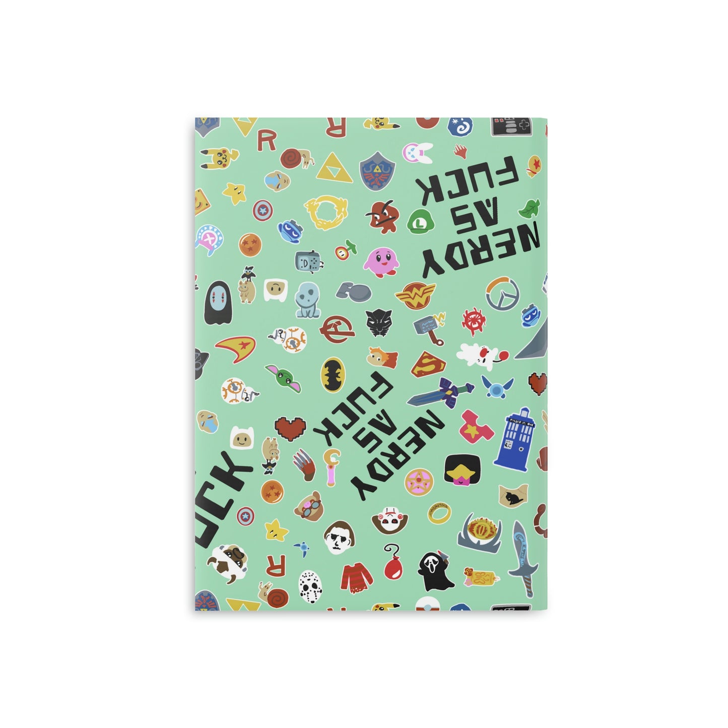 Nerdy AF Hardcover Notebook with Puffy Covers