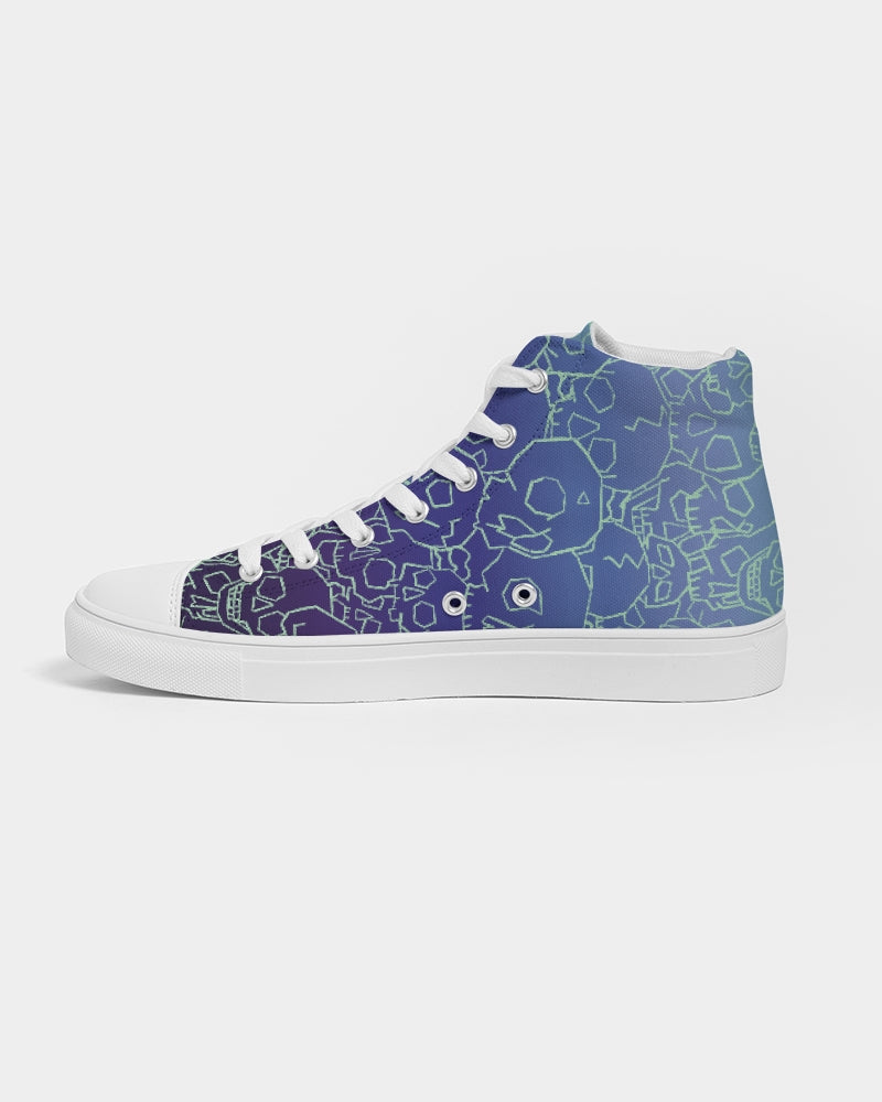 Skull Ocean Women's Hightop Canvas Shoe