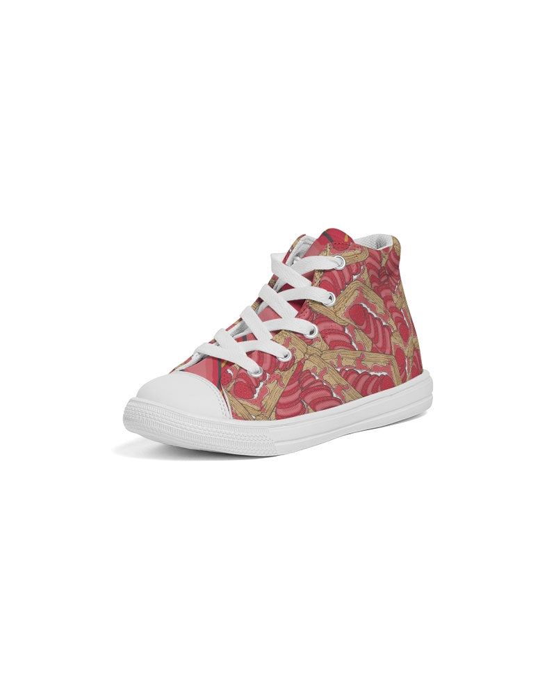 Strawberry Tart Kids Hightop Canvas Shoe