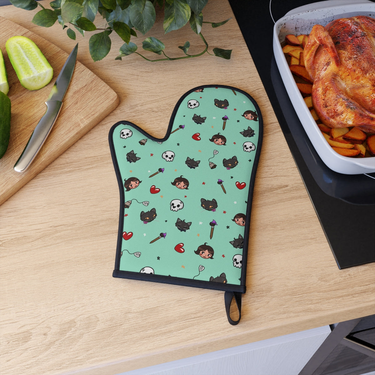 Jujudrawsart Oven Glove