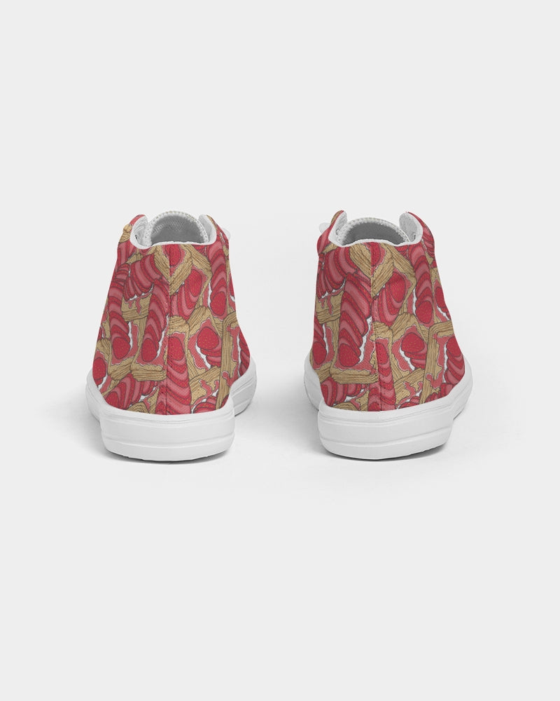 Strawberry Tart Kids Hightop Canvas Shoe