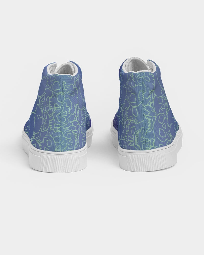 Skull Ocean Women's Hightop Canvas Shoe