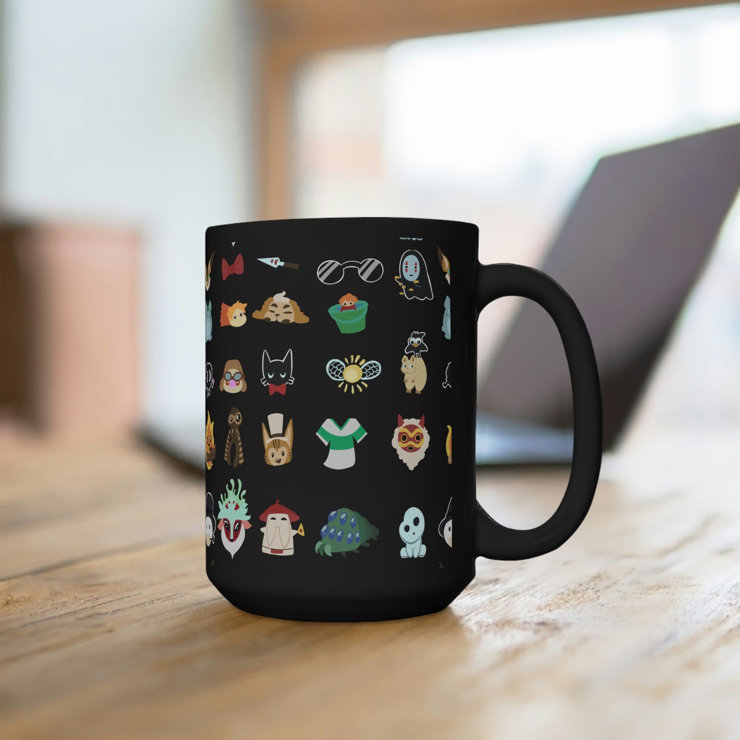 Pop Culture Black Mug 15oz