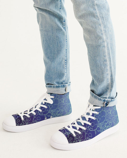 Skull Ocean Men's Hightop Canvas Shoe