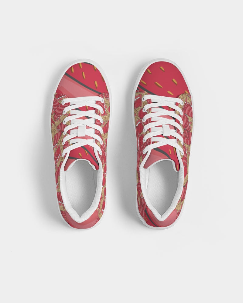 Strawberry Tart Women's Faux-Leather Sneaker