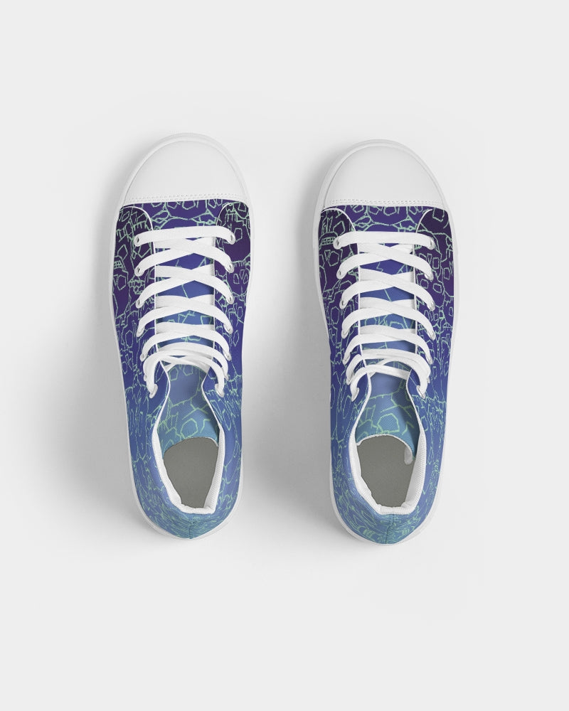 Skull Ocean Women's Hightop Canvas Shoe