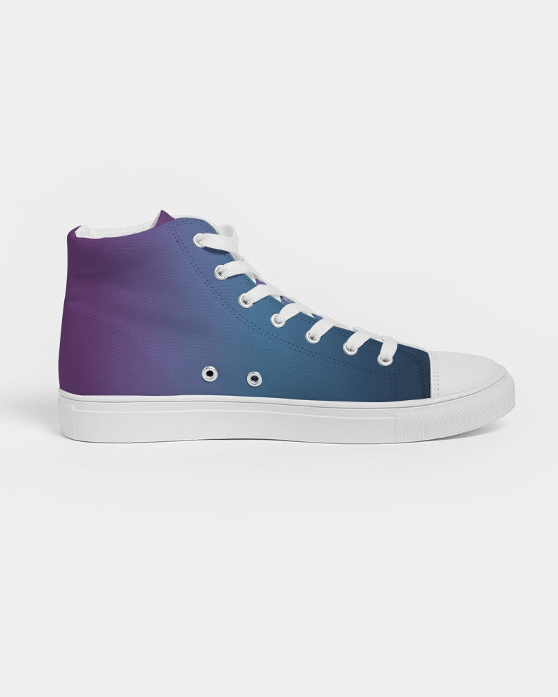 Skull Waterfall Men's Hightop Canvas Shoe