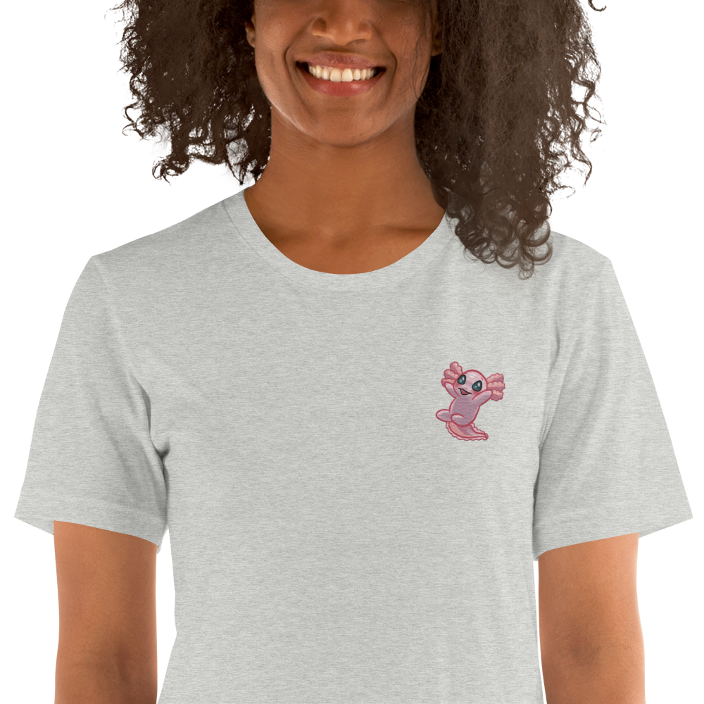 Axolotl embroidered t-shirt