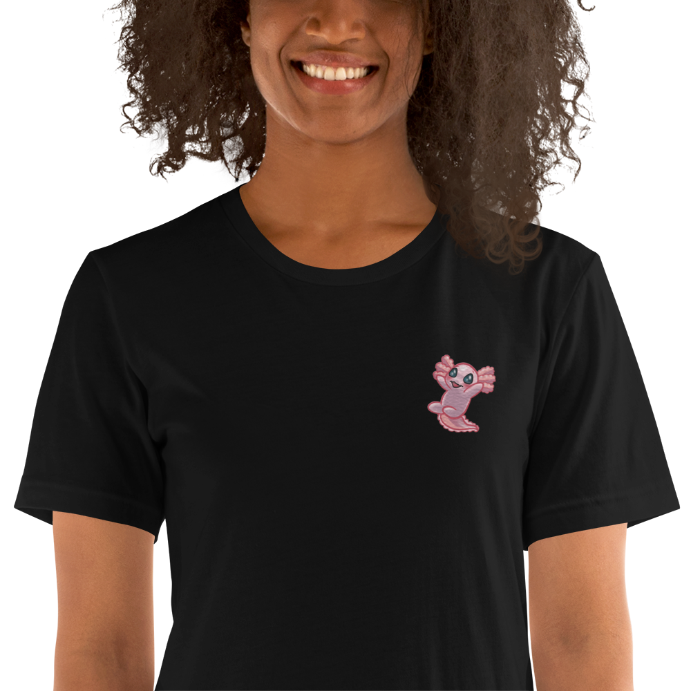 Axolotl embroidered t-shirt