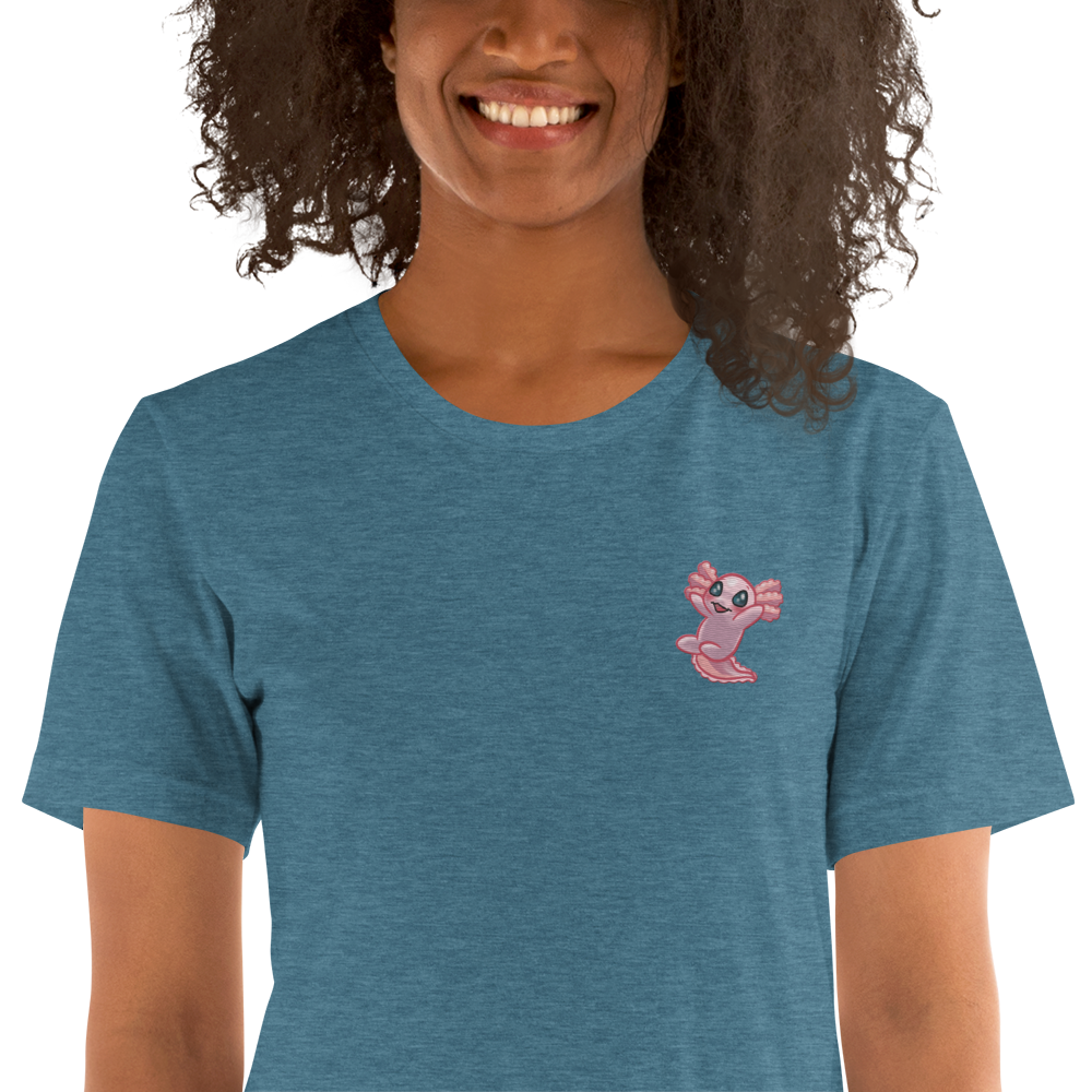 Axolotl embroidered t-shirt