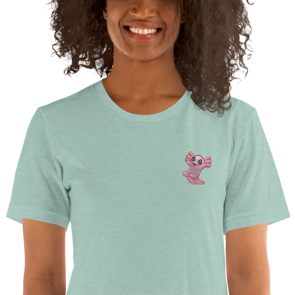 Axolotl embroidered t-shirt