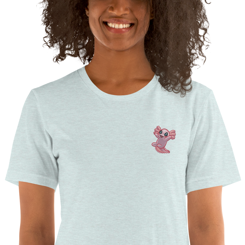 Axolotl embroidered t-shirt