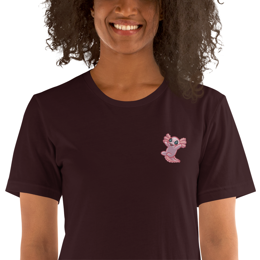 Axolotl embroidered t-shirt